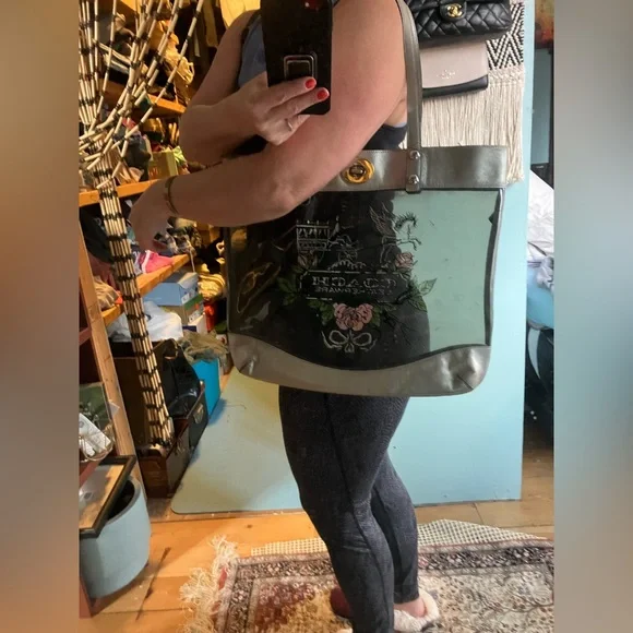 SALE! Coach ClearTote Kisslock - Picture 10 of 10